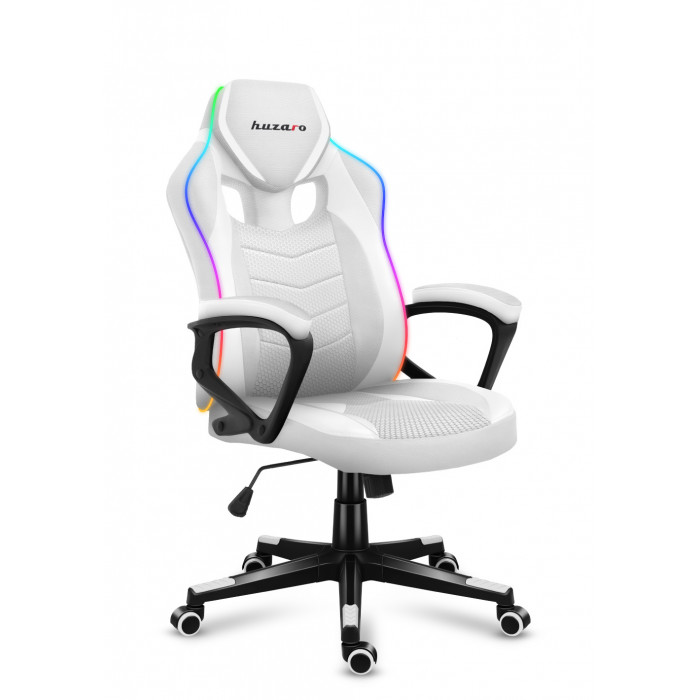 Gaming Chair Huzaro Force 2.5 RGB White Mesh