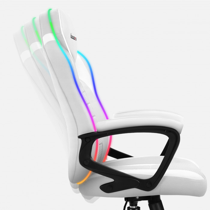 Left side of Huzaro Force 2.5 Carbon RGB chair with rocking function