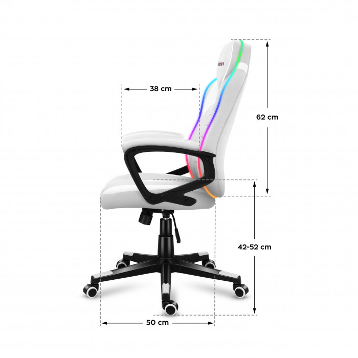 Dimensions of the chair Huzaro Force 2.5 Carbon RGB