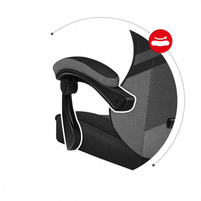 Force 4.4 gaming chair with soft armrests