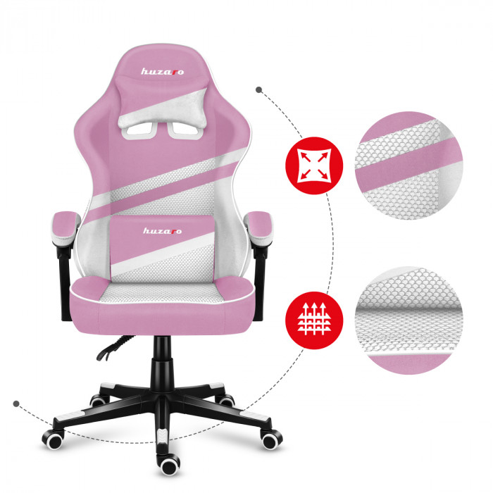 Huzaro Force 4.4 Pink chair materials