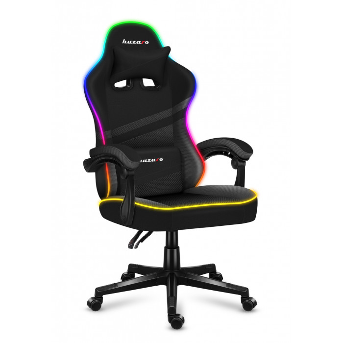 Huzaro FORCE 4.4 RGB Black Mesh Gaming Chair