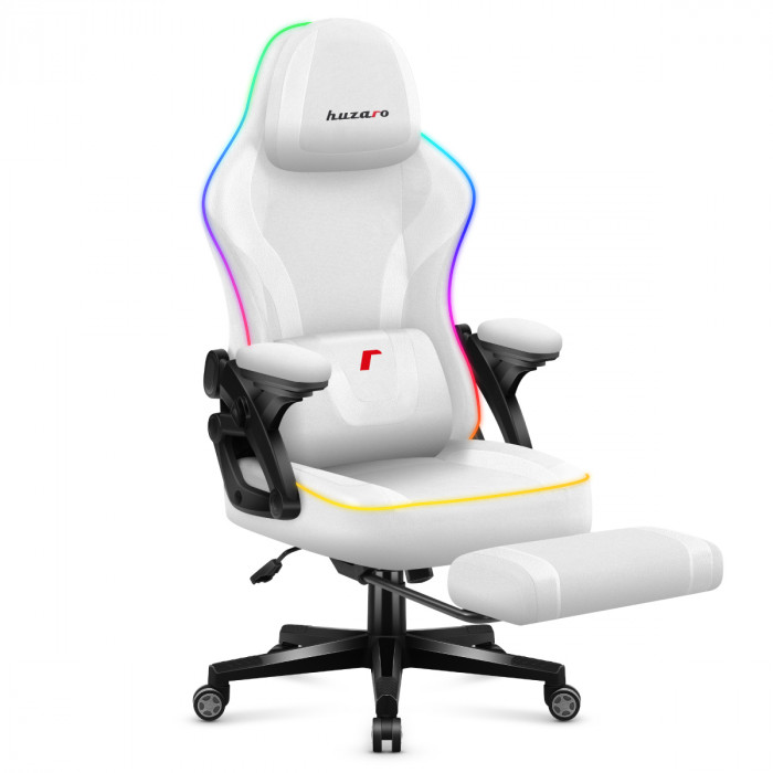 Huzaro Force 4.6 White RGB Smart gaming chair