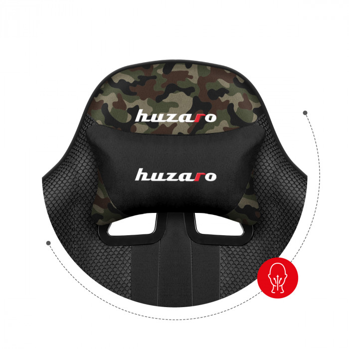 Huzaro Force 4.7 Camo Mesh gaming chair lumbar cushion