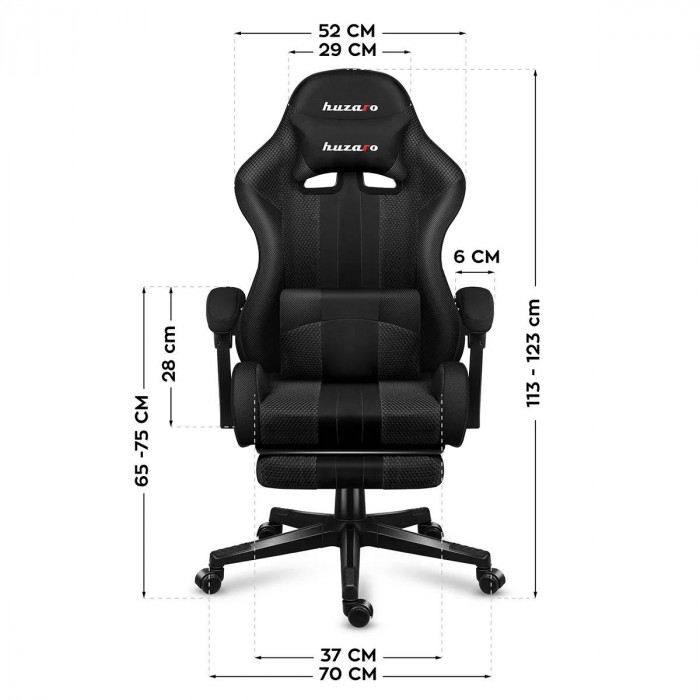 Dimensions of the chair Huzaro Force 4.7 Carbon Mesh