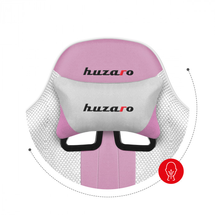 Huzaro Force 4.7 Pink Mesh gaming chair lumbar cushion