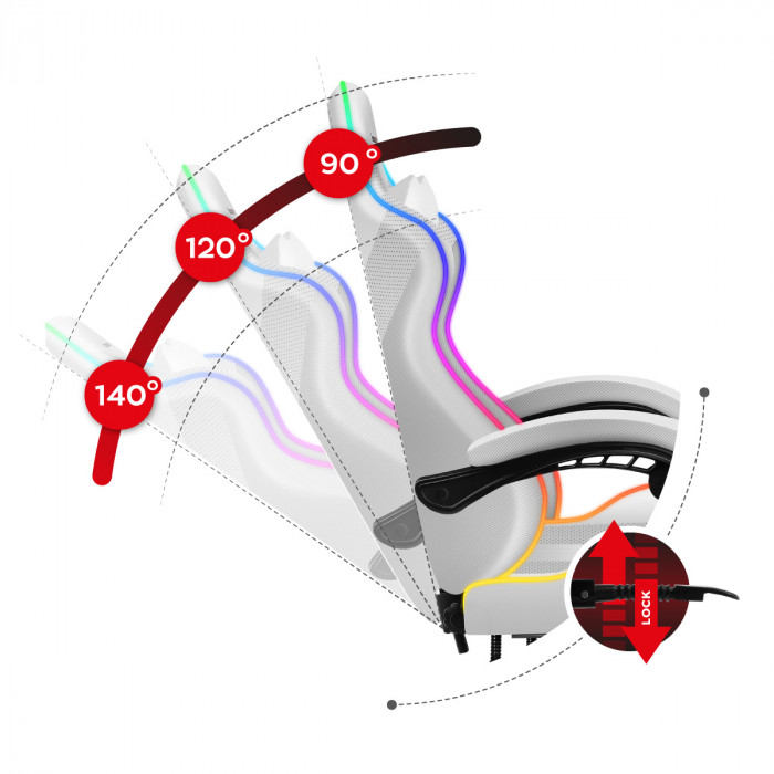 Neck muscle cushion for Huzaro Force 4.7 White RGB chair