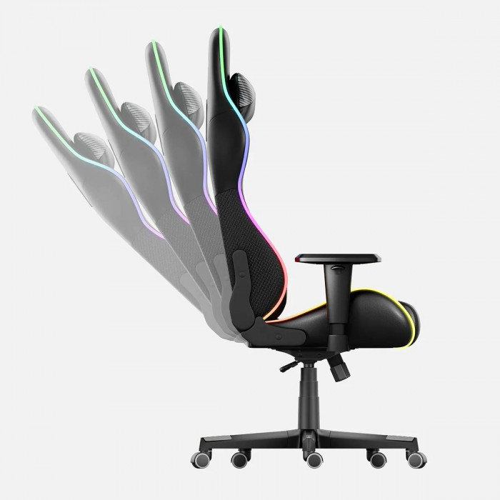 SoftFlex function Huzaro Force 6.2 Black RGB gamer chair 