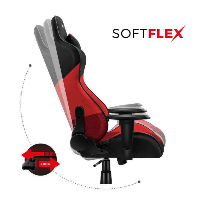 Softlex function in the Force 6.2 gaming chair