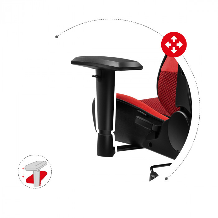 Force 6.2 adjustable armrests