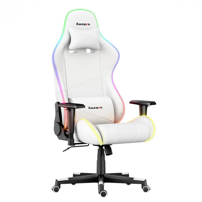 HUZARO FORCE 6.2 White RGB LED Gaming Chair