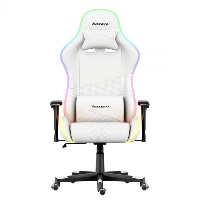 Front of the Huzaro Force 6.2 White RBG gamer chair