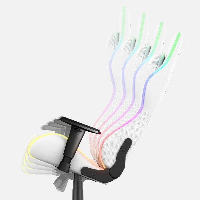 SoftFlex function of the Huzaro Force 6.2 White RGB gaming chair 