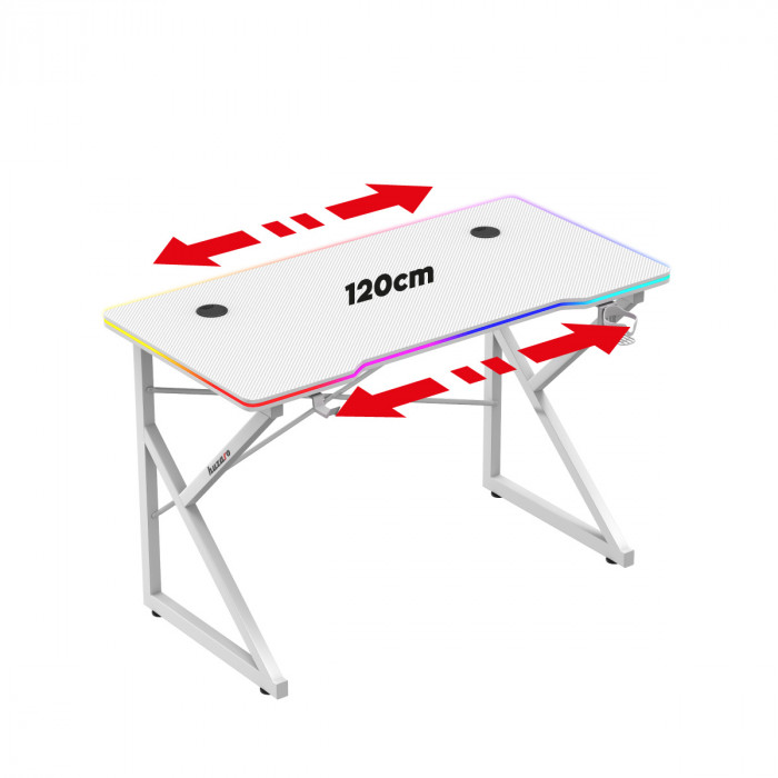 Tabletop width of the Hero 1.7 model