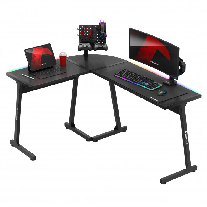 HUZARO HERO 6.0 Black RGB Smart Gaming Desk