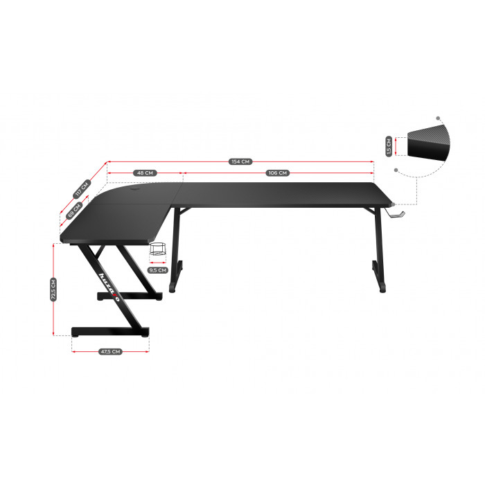 Huzaro Hero 7.0 dimensions