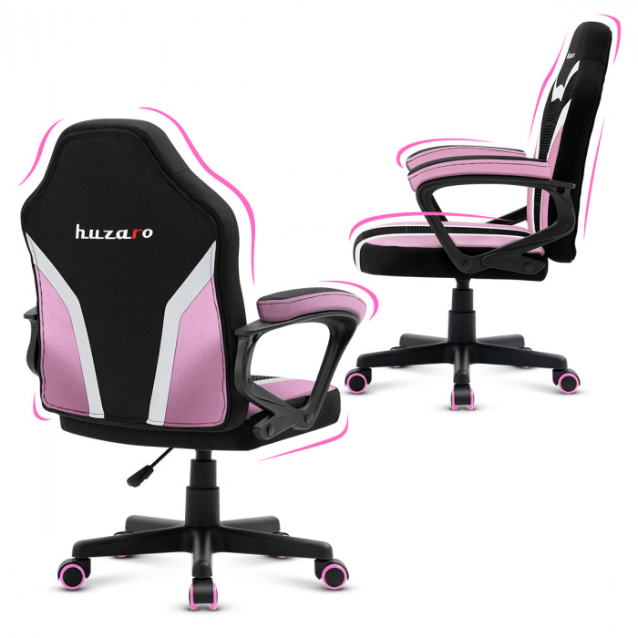 Right side of the Huzaro Ranger 1.0 Pink chair