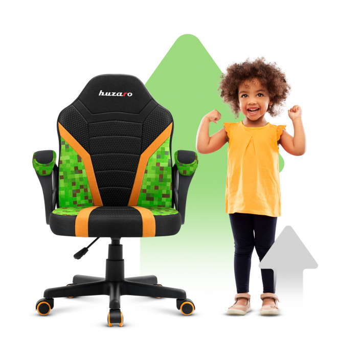 The front of the gaming chair for a child Huzaro Ranger 1.0 pixel