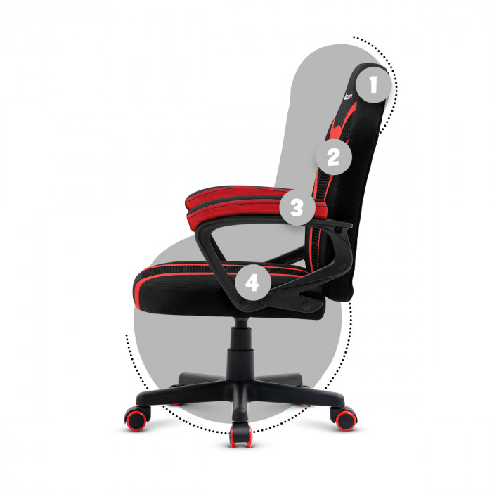 Left side of the Huzaro Ranger 1.0 Black chair 