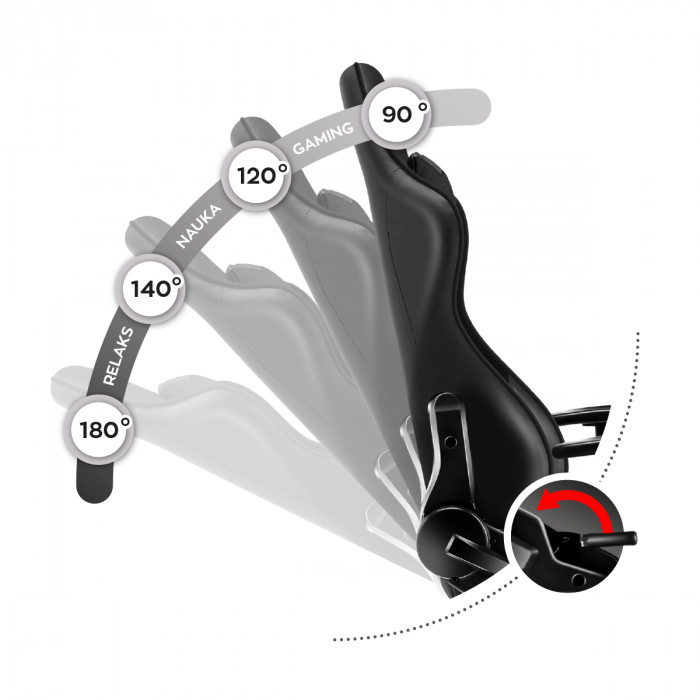 Rocking mechanism of the Huzaro Ranger 6.0 Black