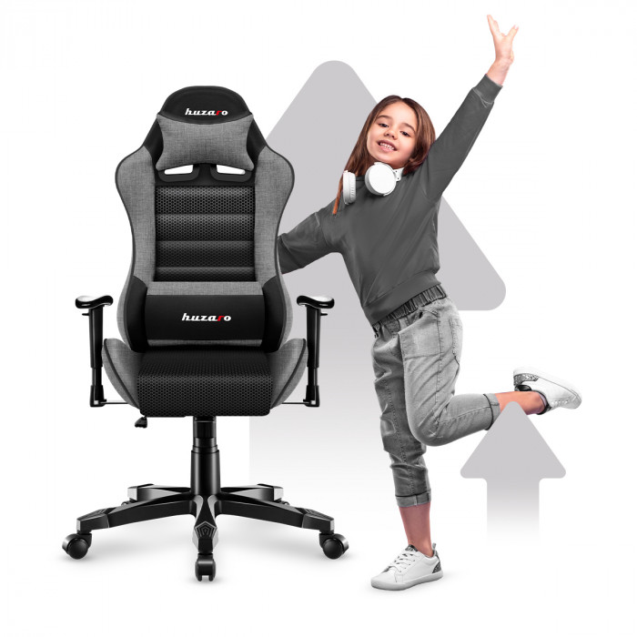 Front of the Huzaro Ranger 6.0 gaming chair with a girl