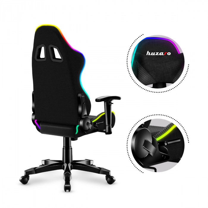 Ranger 6.0 RGB chair back with neck cushion and backrest unfolding mechanism