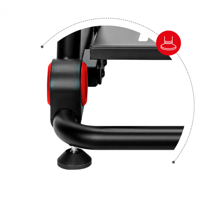 Handlebar stand with non-slip rubber feet