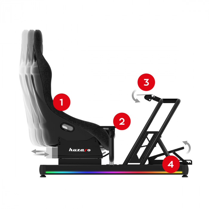 Speed 6.0 adjustable racing cockpit