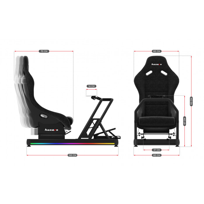 Speed 9.0 racing cockpit dimensions