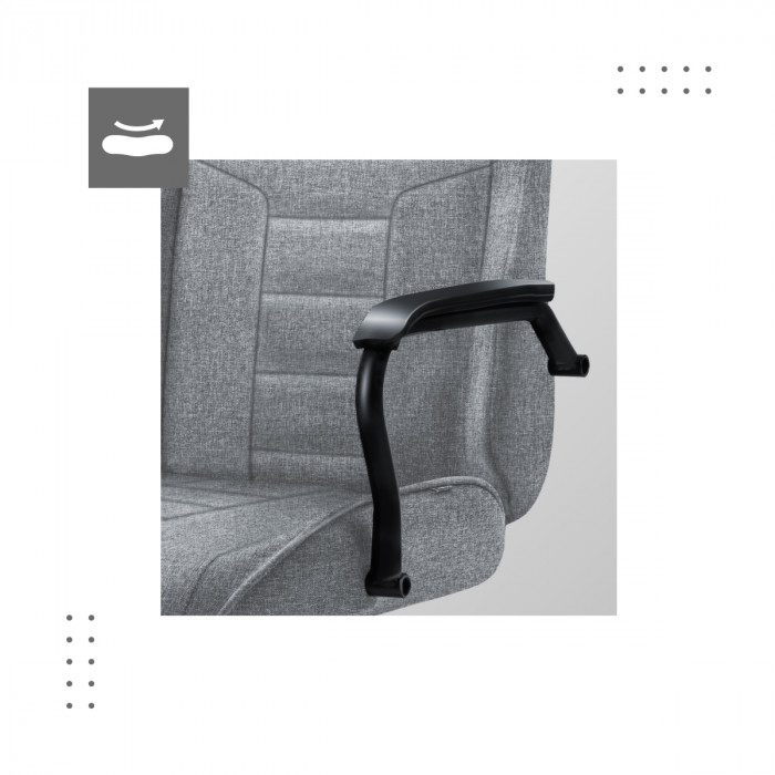 Ergonomic armrests of Boss 4.2 Grey chair