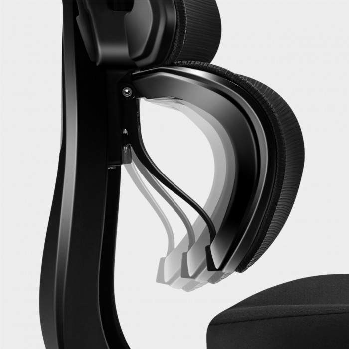 Ergonomic backrest in Expert 4.9 Black office chair