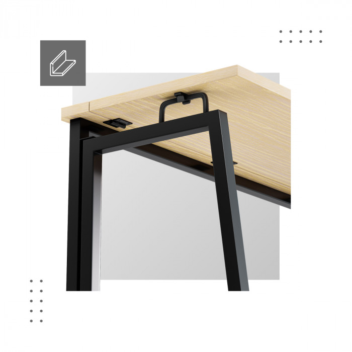 Reinforced design folding desk Leader 1.5