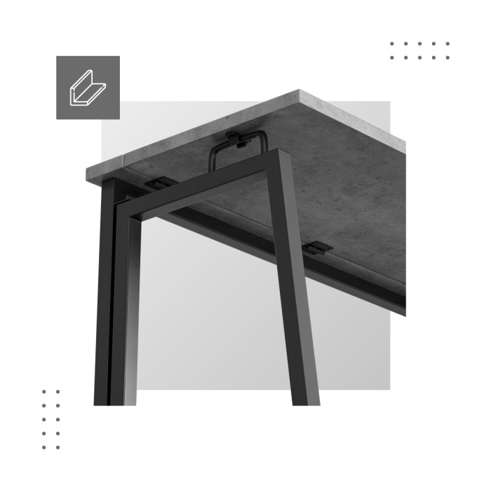 Reinforced design folding desk Leader 1.5