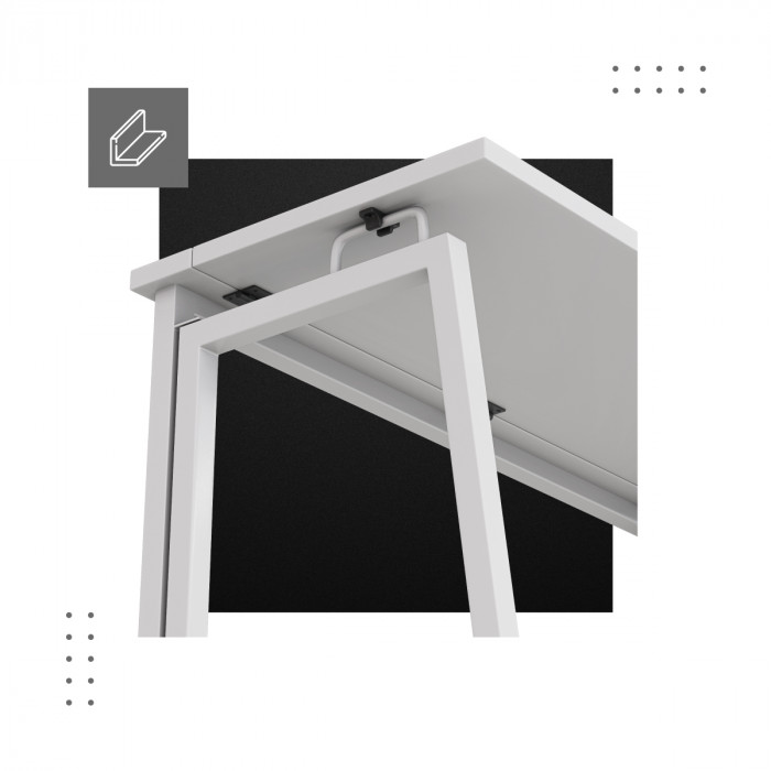 Reinforced design folding desk Leader 1.5