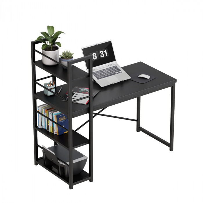 Mark Adler Leader 4.0 Black desk with bookcase