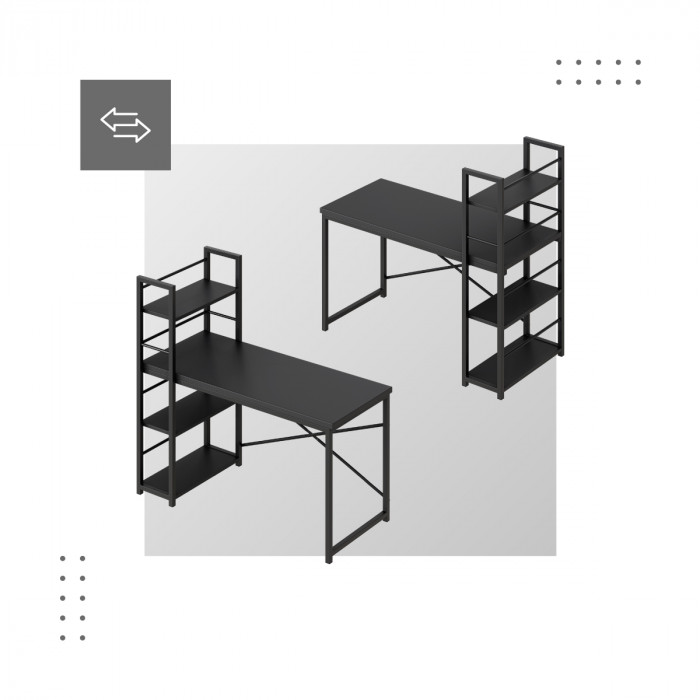 Leader 4.0 desk possibility of double-sided assembly