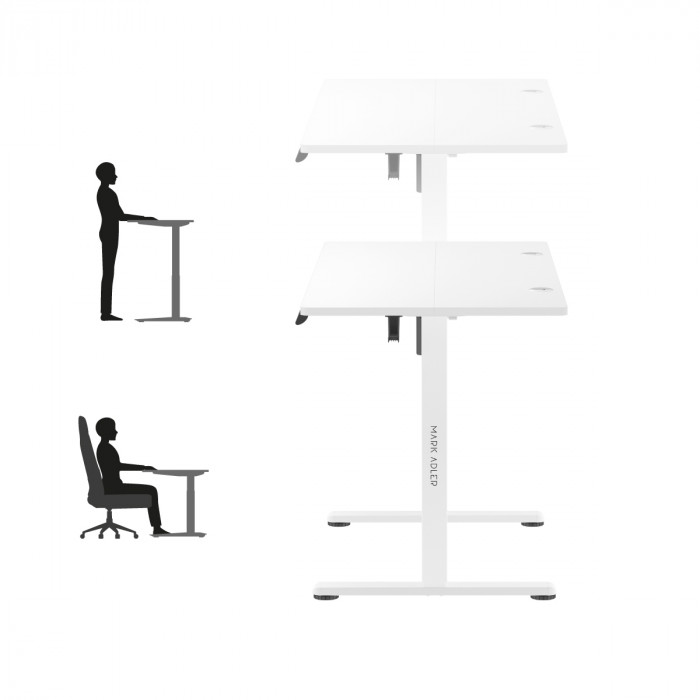 Desk height adjustment in Mark Adler Leader 7.0 White