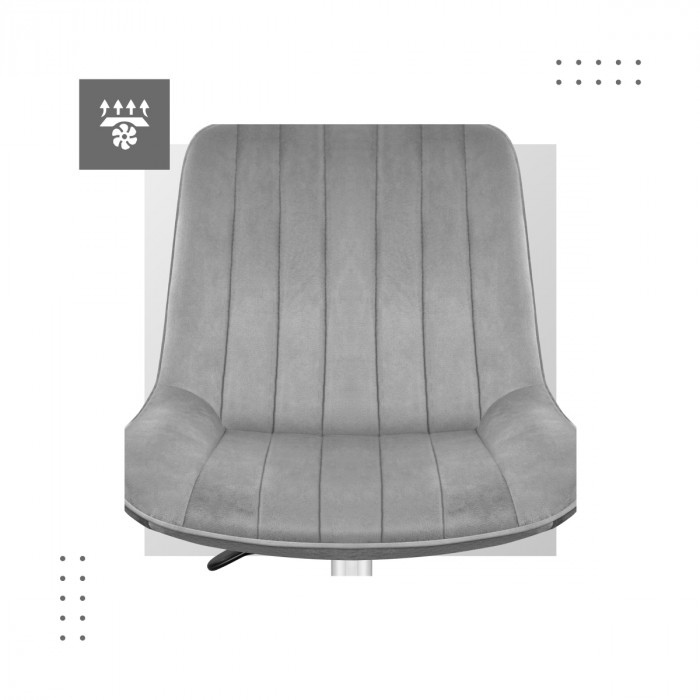 Mark Adler Future 3.5 Grey office chair materials