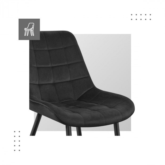 Details that prove the quality of the Prince 3.0 black chair