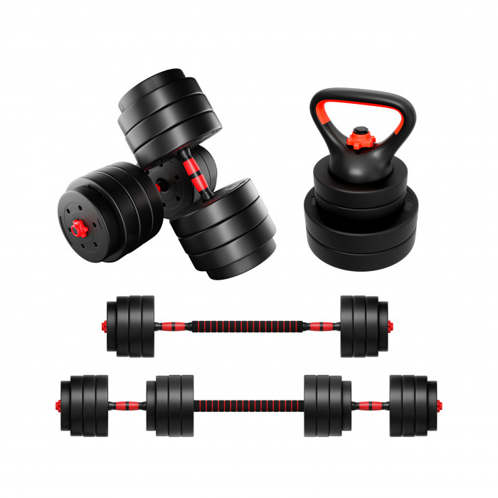 Set of bitumen dumbbells 40 kg Athler Lion 45