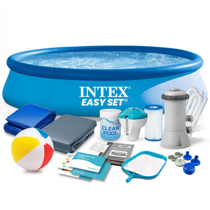 396 x 84 cm expandable garden pool set 15in1 INTEX 28142