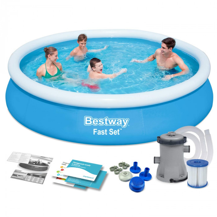 Garden pool expandable 366 x 76 cm set 9in1 Bestway 57274.