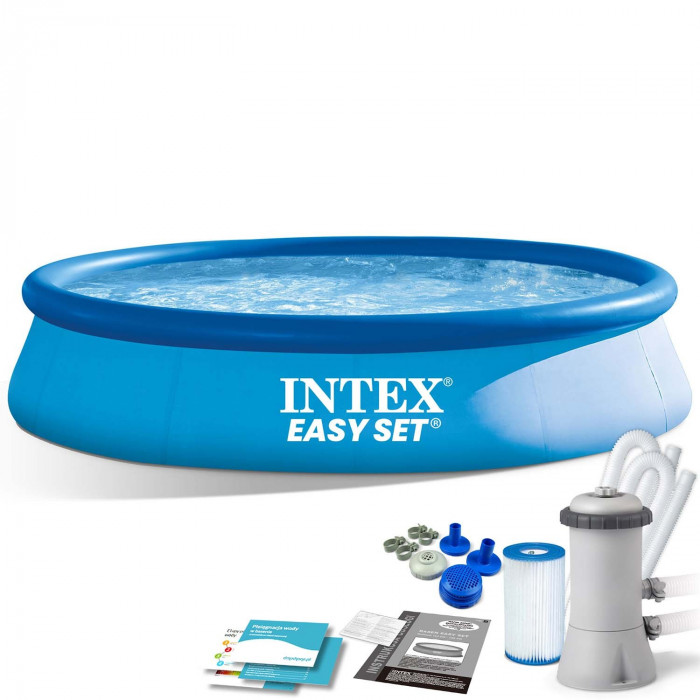 Expandable garden pool 396 x 84 cm set 9in1 INTEX 28142.