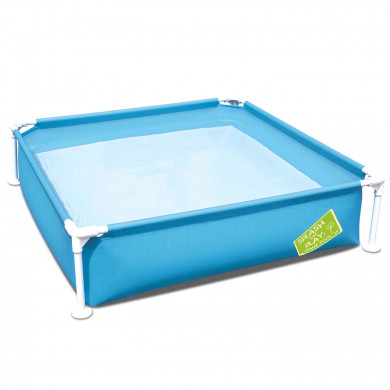 Bestway 56217 children's rectangular metal frame garden pool 122 x 30.5 cm