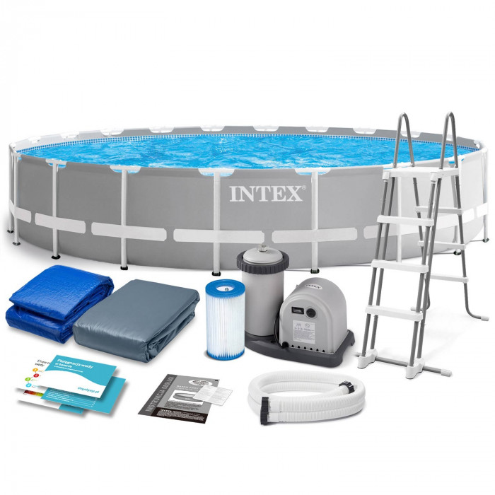 610 x 132 cm garden rack pool set 12-in-1 INTEX 26756.