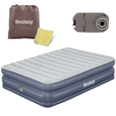 Two-person inflatable mattress with electric pump 203 x 152 x 51 cm Bestway 67925