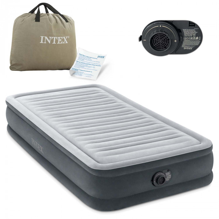 Inflatable mattress 191x99x33 with built-in electric pump INTEX 67766ND