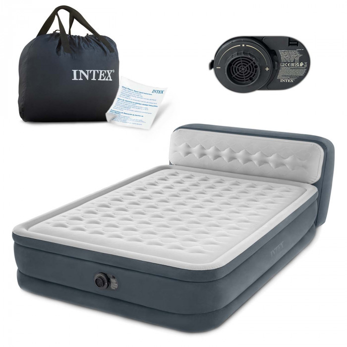 Inflatable mattress with electric pump 236 x 152 x 86 (46) cm INTEX 64448.