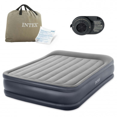 Inflatable mattress with built-in electric pump 203x152x42 cm INTEX 64136ND
