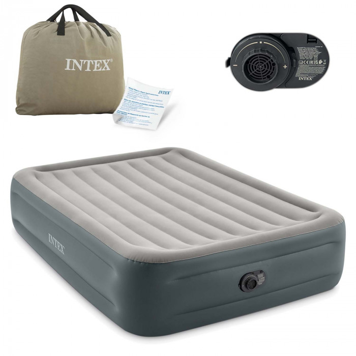 Inflatable mattress with built-in electric pump 203x152x46 cm INTEX 64126ND